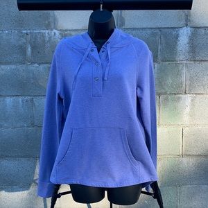 Patagonia Women’s Blue Hooded Snap Lightweight Sweater Size Small
